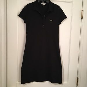 Black polo dress from Lacoste